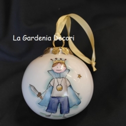 Pallina di Natale con principe