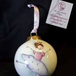 Palla di Natale con ballerina